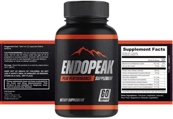endopeak Ingredients Label: Inside this formula?